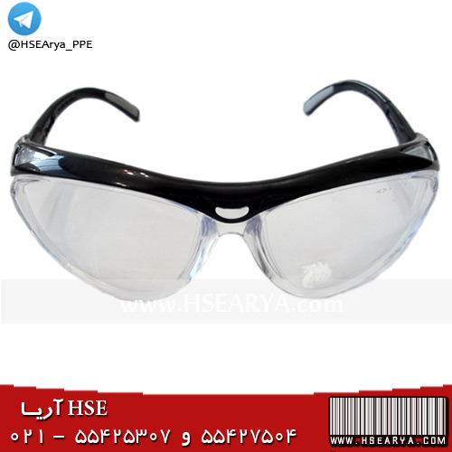 عینک ایمنی شیشه روشن بغل دار مدل Jackson Safety - Envision