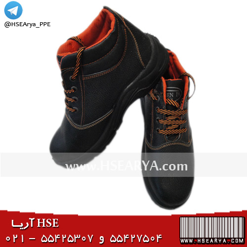 پوتین ایمنی پنجه فولادی (ساق بلند) ایمن پا - مدل آریا