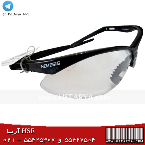 عینک ایمنی شیشه روشن مدل Jackson Safety - Nemesis
